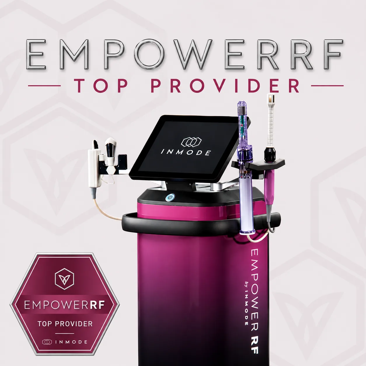 The EmpowerRF platform used for women's intimate and pelvic wellness treatments