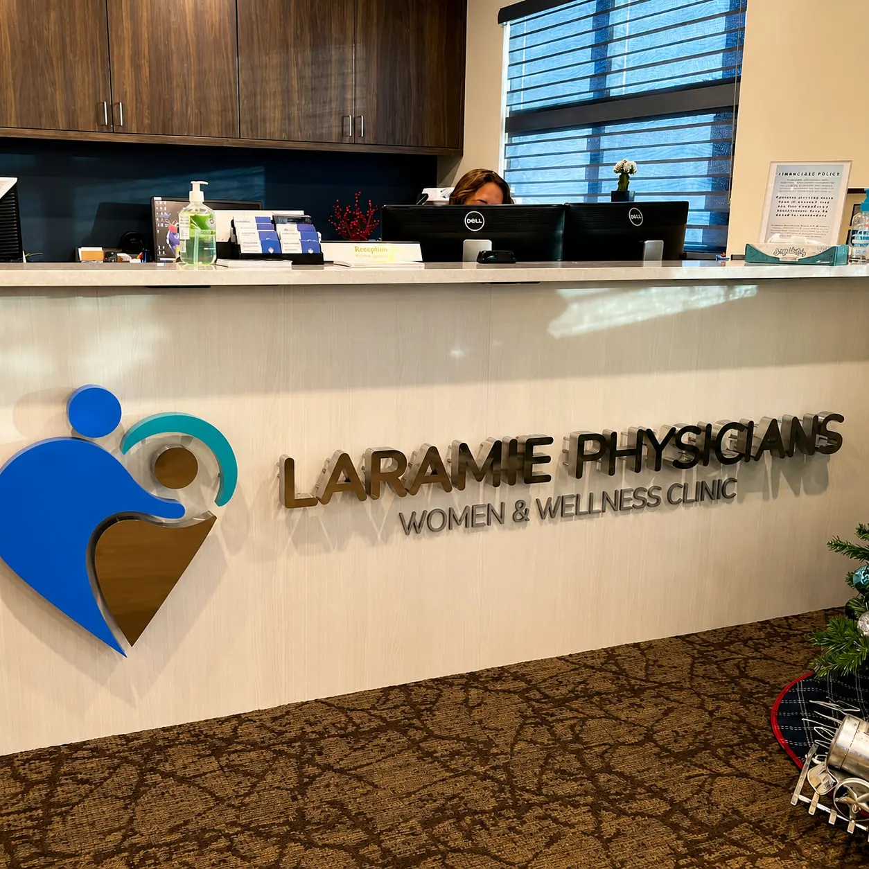 The Laramie Physicians Women & Wellness Clinic reception desk