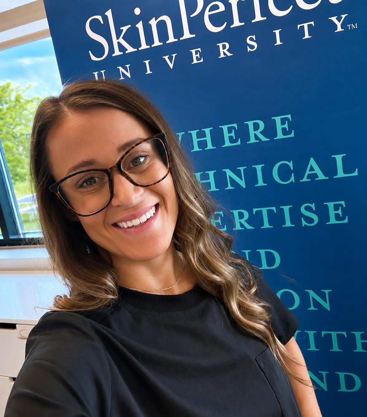 An LPWWC clinical esthetics team member at a training event