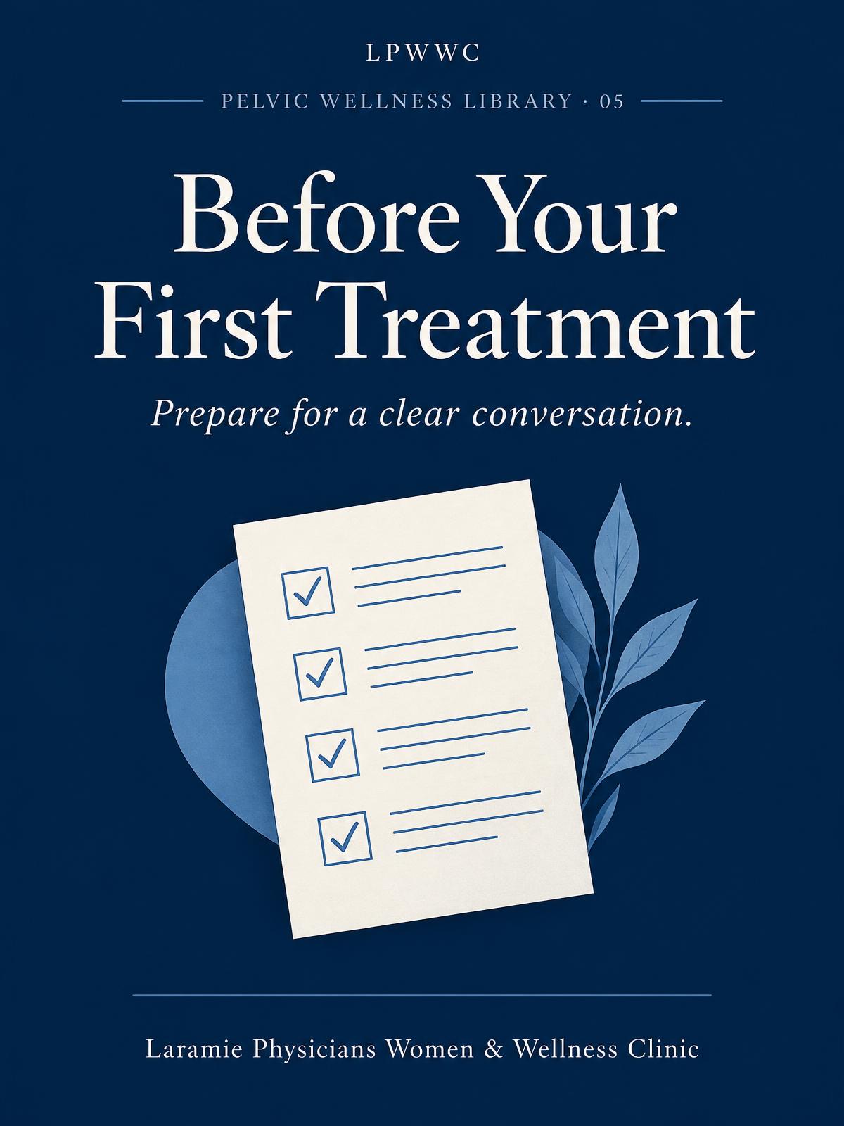 Cover of Before Your First Treatment